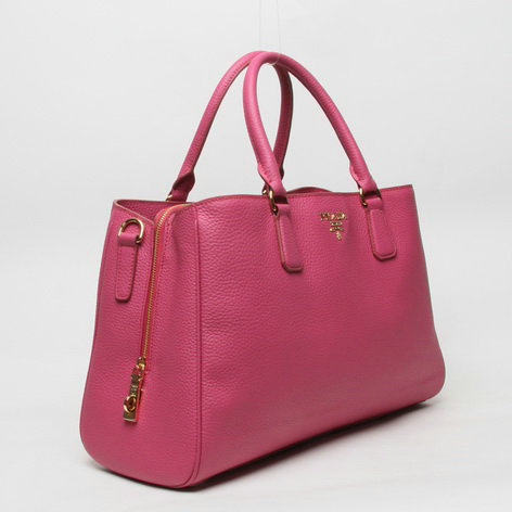 2014 Prada grainy calfskin tote bag BR4743 rosered for sale - Click Image to Close